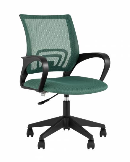 Кресло офисное TopChairs ST-Basic сетка | ткань зеленый