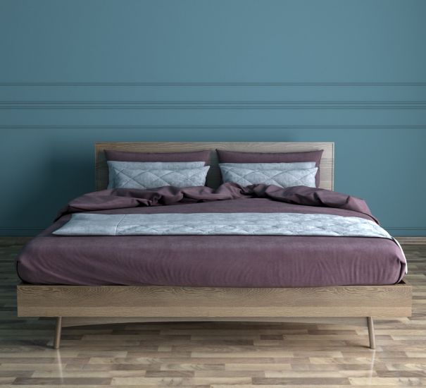 Кровать двуспальная в Скандинавском стиле "Bruni" 180*200