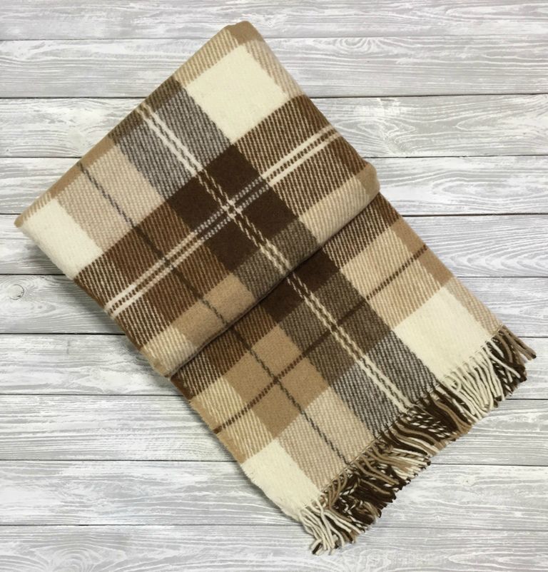 02-02 Бел-беж-тер 140х200 Эльф плед новозеланд. шерсть