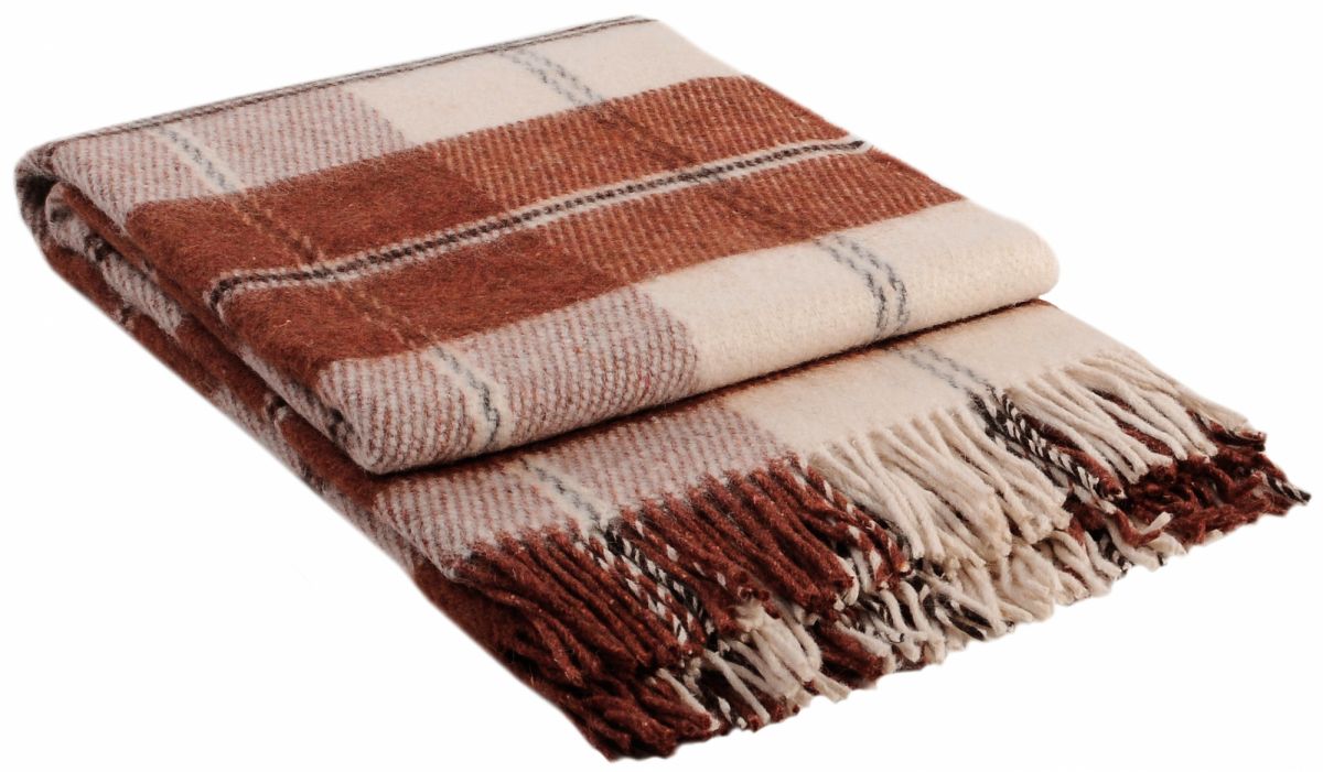 03-02 Бел-тер-кор. 170х210 Эльф плед новозеланд. шерсть