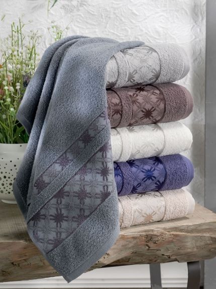 10971-GRETA Хлопок 50х90 (6) 480гр. полотенце TWO DOLPHINS