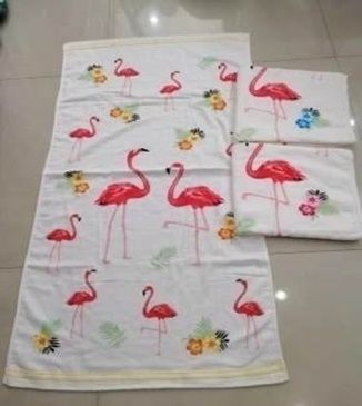 168G1 Фламинго Махра-Ткань 70х140 (8) Полотенце Северный город
