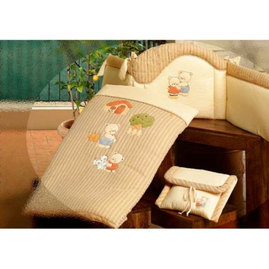 22R.140P_RIGA Комплект д-кроватки "БИБА" из коллекции "4 времени года":мягк,бортик,одеяло, наволочка