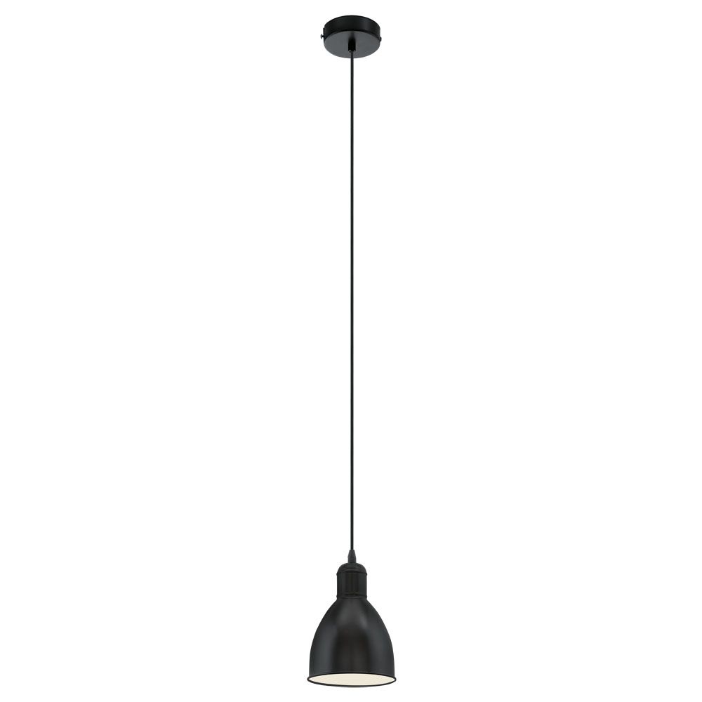 49464 Подвес PRIDDY, 1х60W (E27), Ø155, H1100, сталь, черный