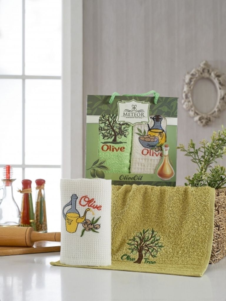 9644-Оливки М (30х50)х2шт в коробке Набор кухонный Метеор