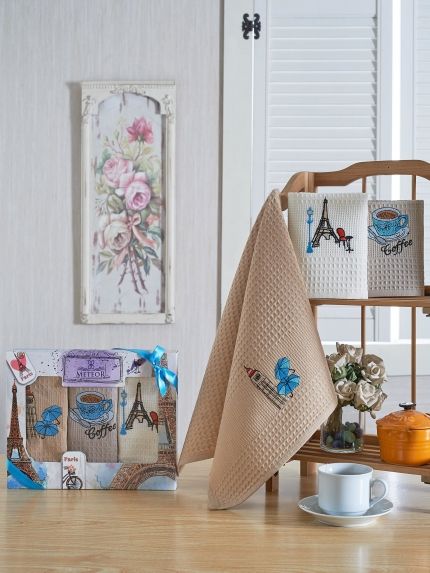 9728 PARIS (40х60)х3шт в коробке Набор кухонный Метеор