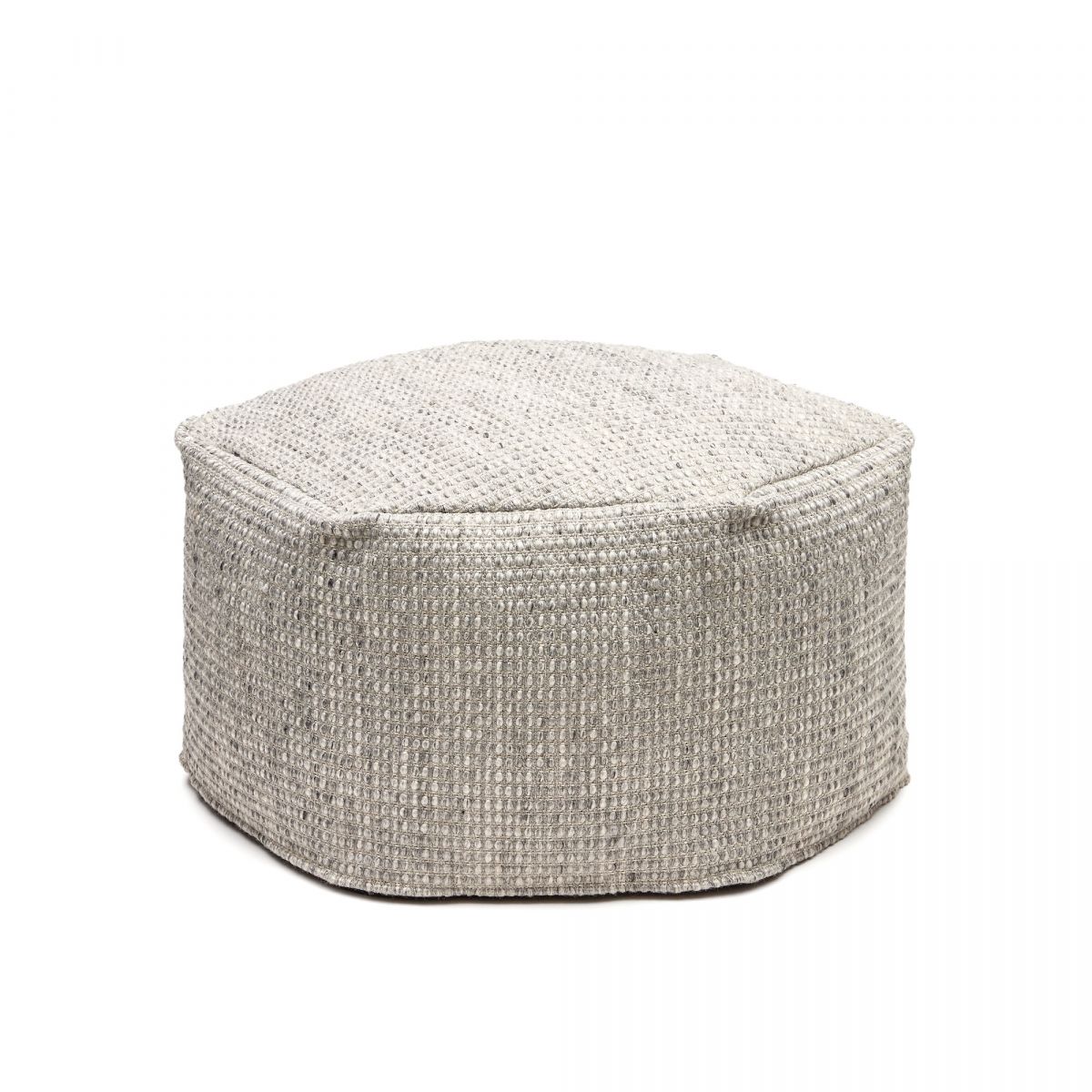 Almadraba Пуф серого цвета 100% ПЭТ 60 x 50 см