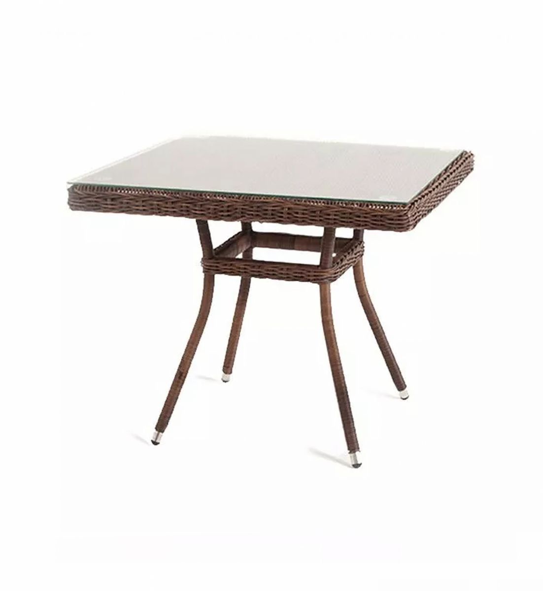 "Айриш" стол плетеный из искусственного ротанга, цвет коричневый