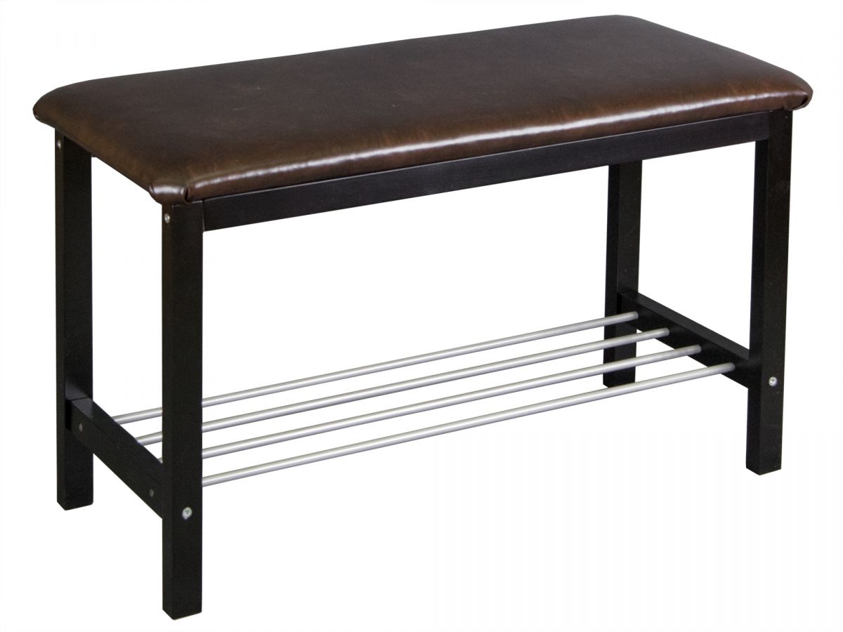 Банкетка Фабио венге-экокожа коричневый