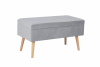 Банкетка Сторми с ящиком, велюр серый - 2