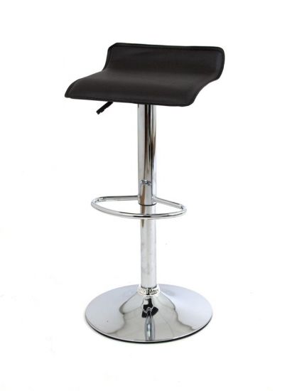 Барный стул ABAZ 2W17 (PVC BLACK - хром) БАЗОВЫЙ