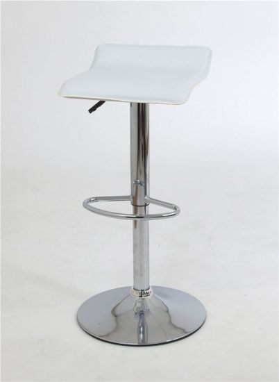 Барный стул ABAZ 2W17 (PVC WHITE - хром) БАЗОВЫЙ