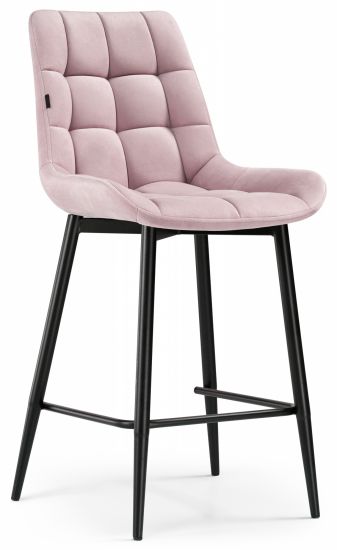 Барный стул Алст розовый - черный
