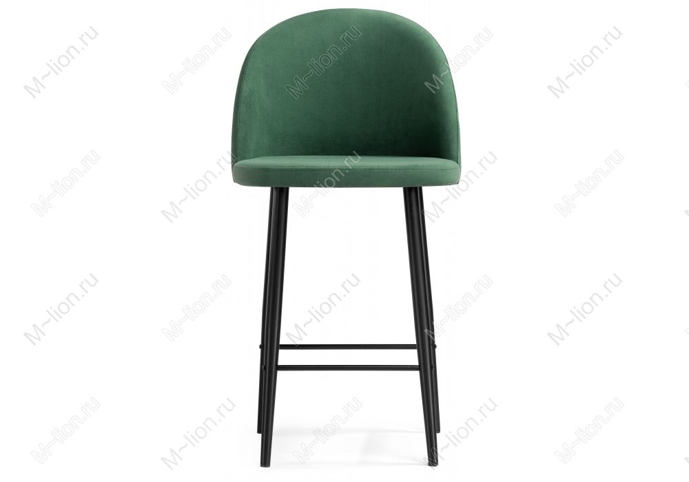 Барный стул Амизуре катания изумруд - черный матовый
