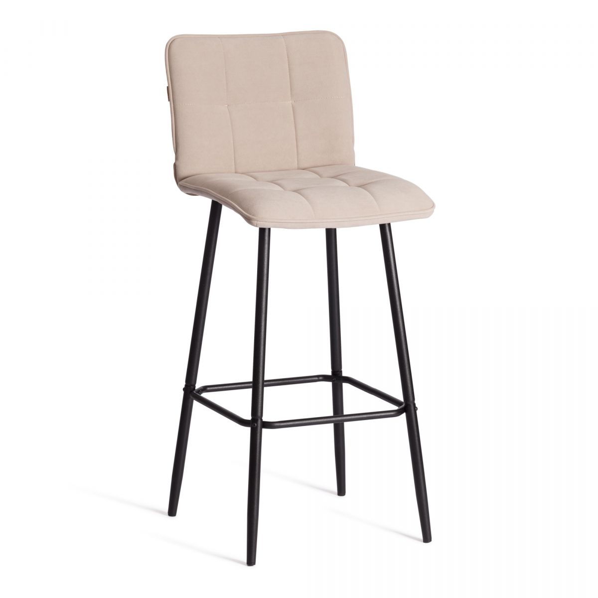 Барный стул Bari-Бари велюр, бежевый, 7, 45х56х110 см