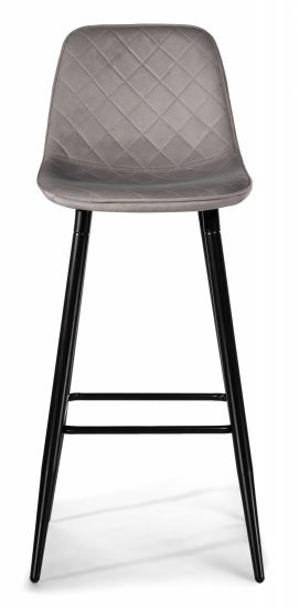 Барный стул Capri light gray - black