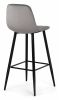 Барный стул Capri light gray - black - 3