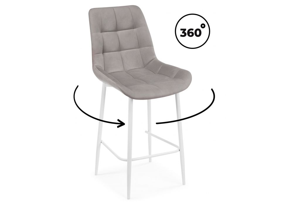 Барный стул Челси 360 латте (zd 290) - белый np