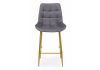 Барный стул Челси темно-серый (zd 995) - золотой np - 7