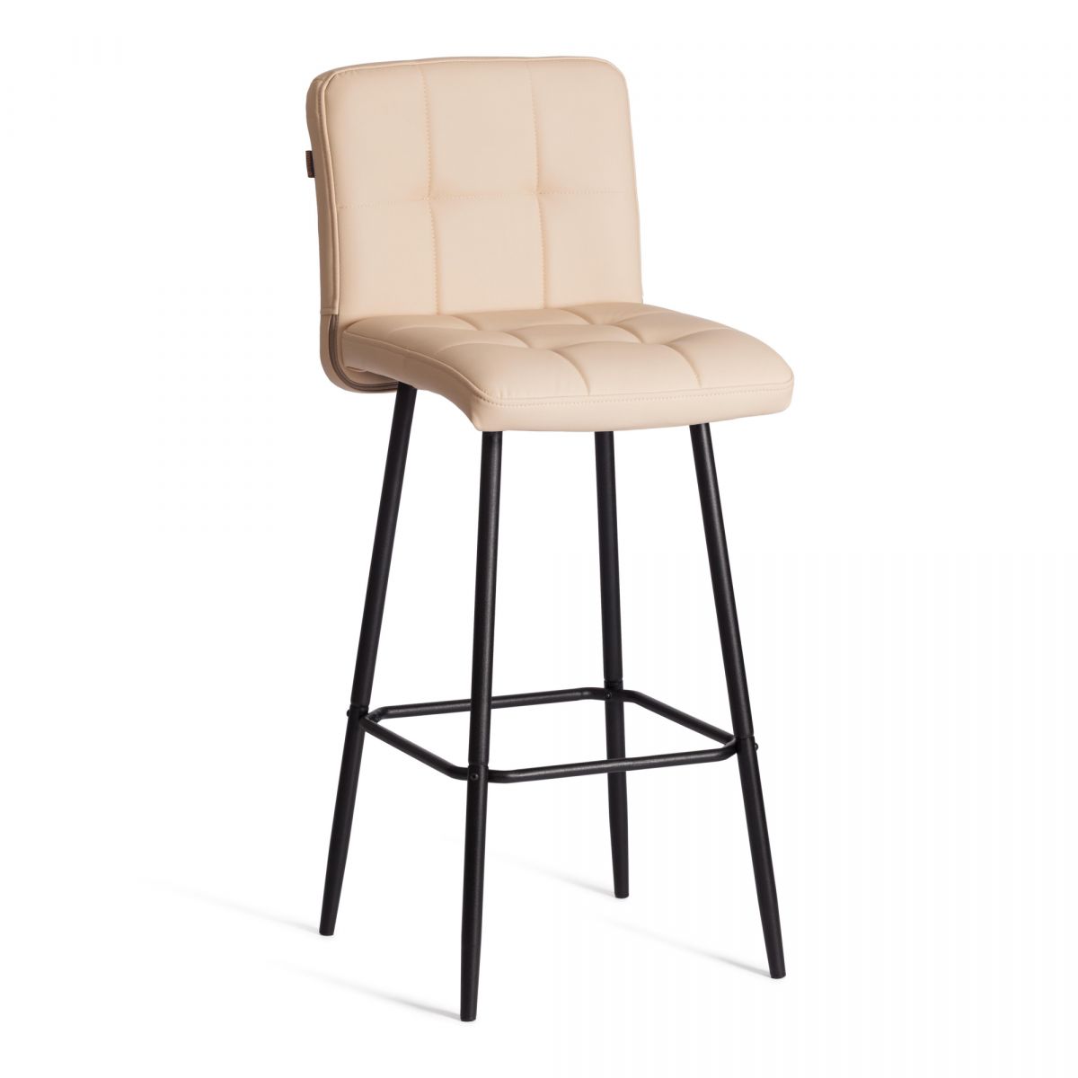 Барный стул Medeo-Медео экокожа , бежевый, 45х56х113 см