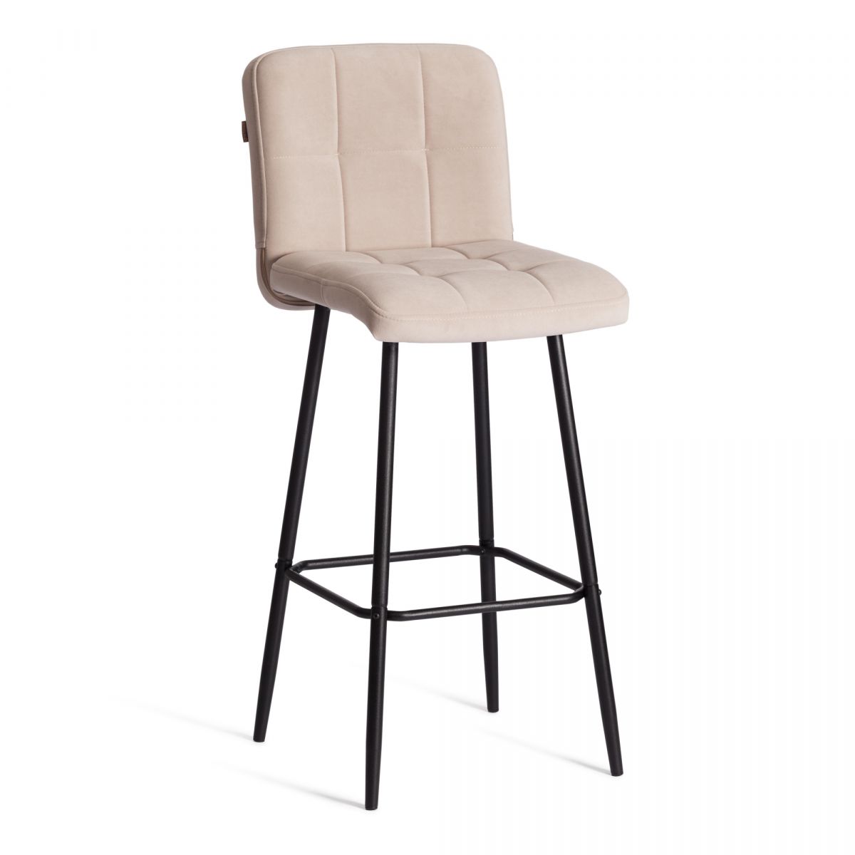 Барный стул Medeo-Медео велюр, бежевый, 7, 45х56х113 см