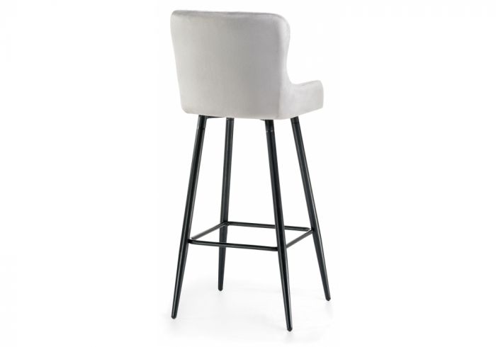 Барный стул Mint light gray - black