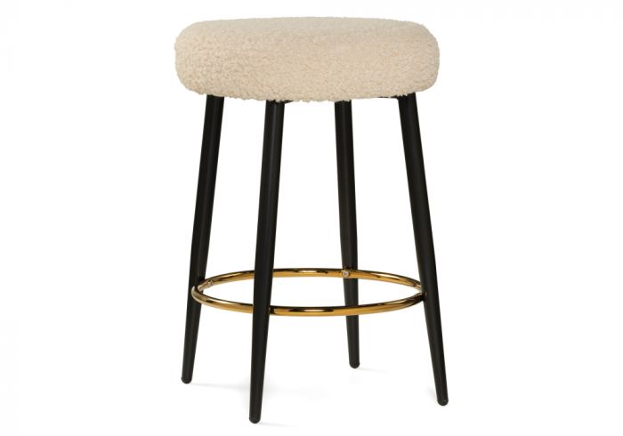 Барный стул Plato white fabric