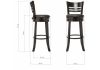 1849 Барный стул Salon cappuccino - black - 2