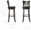1849 Барный стул Salon cappuccino - black - 7