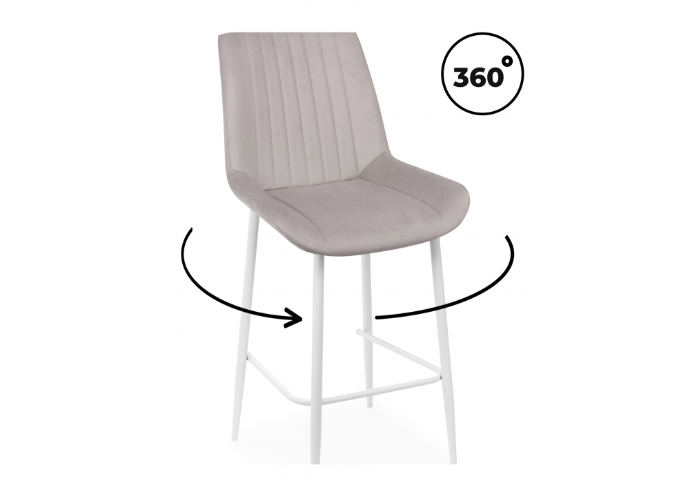 Барный стул Седа 360 латте (zd 290) - белый np