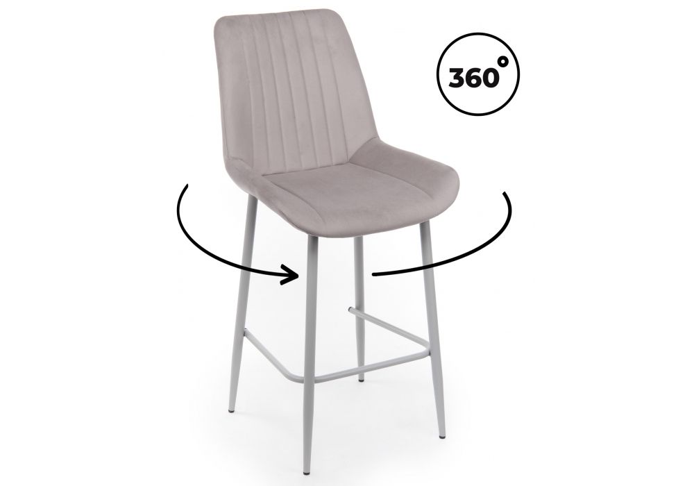 Барный стул Седа 360 латте (zd 290) - серый np