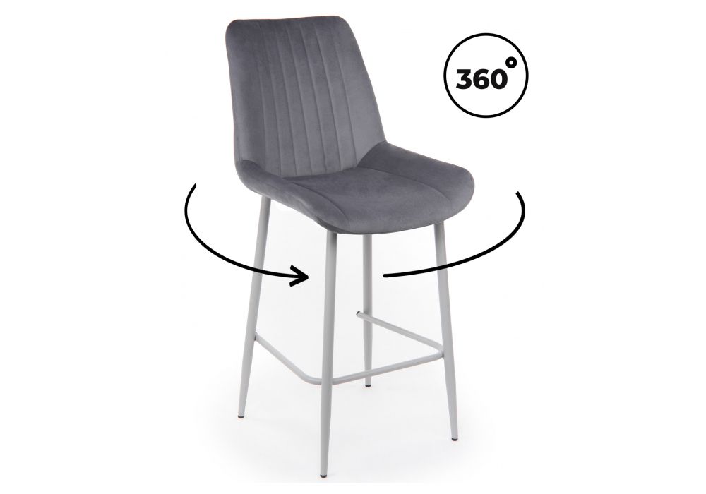 Барный стул Седа 360 темно-серый (zd 995) - серый np