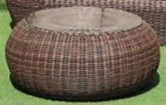 "Барселона" кофейный столик из искусственного ротанга, цвет коричневый
