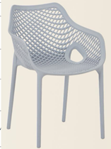 "Беллини" пластиковый круглый стол Ø80см, цвет темно-серый