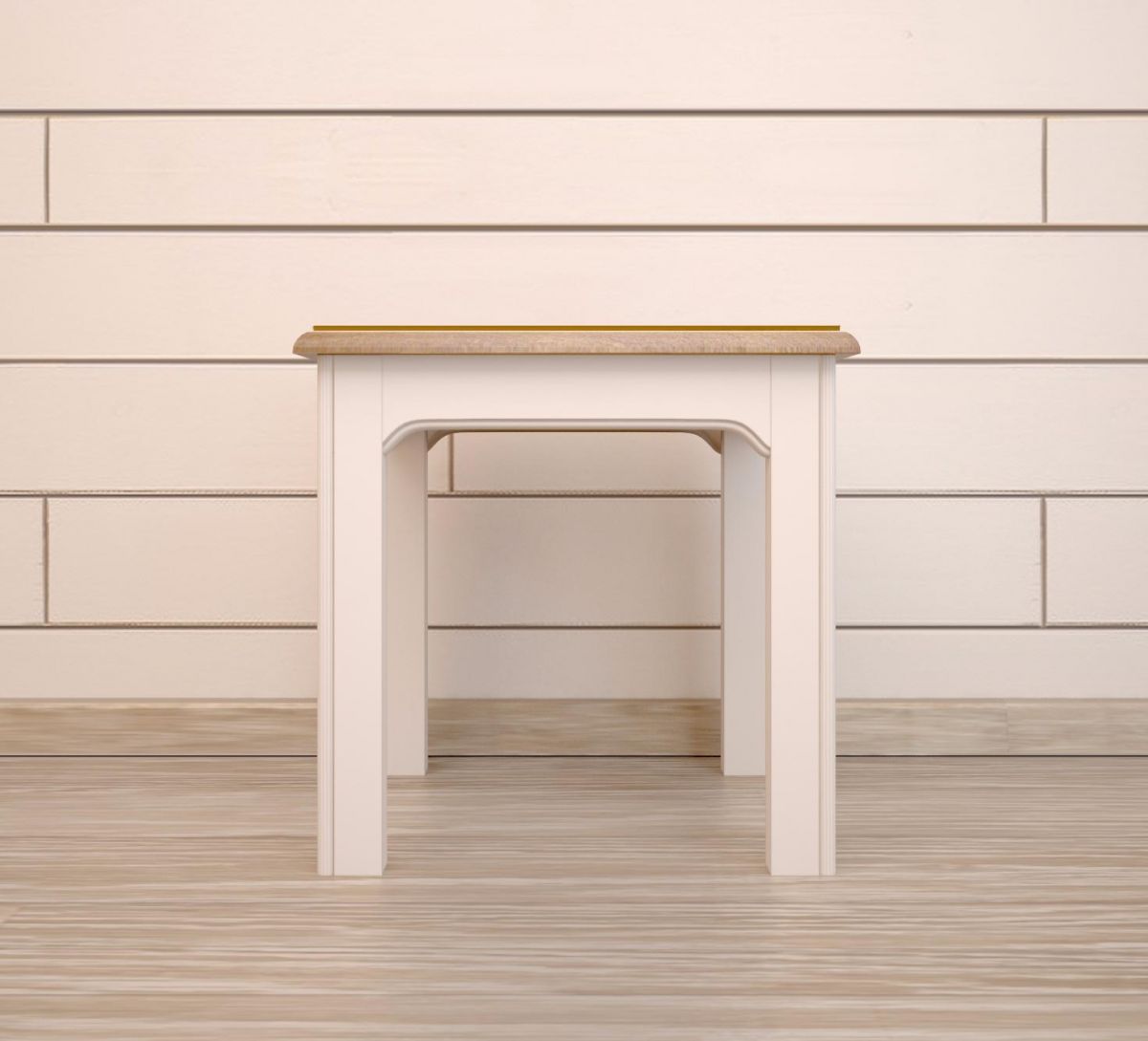 Бежевая консоль из массива дерева "Olivia"