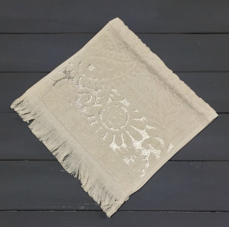 Бежевый SAL 30х50 хлопок М полотенце (1шт) Фиеста