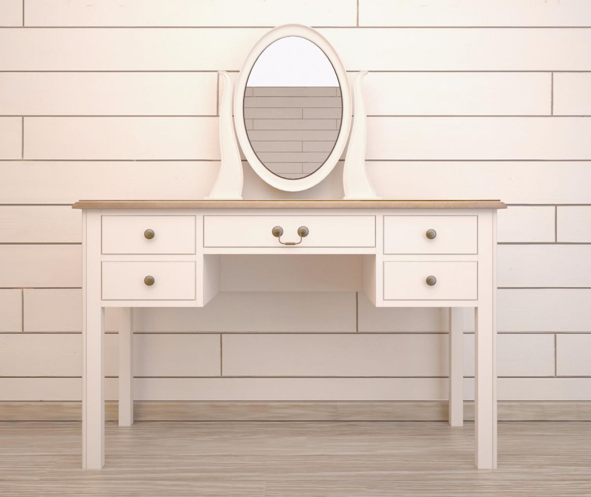 Бежевый туалетный стол "Olivia"
