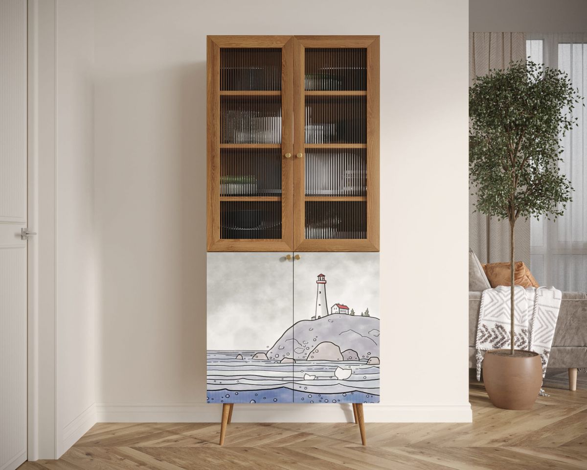 Буфет "Berber" малый арт BB30-Print_51