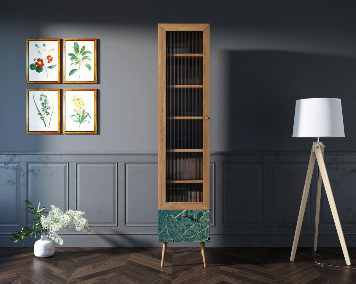 Буфет "Berber" одностворчатый с ящиком принт 41 арт BB48-Print_41