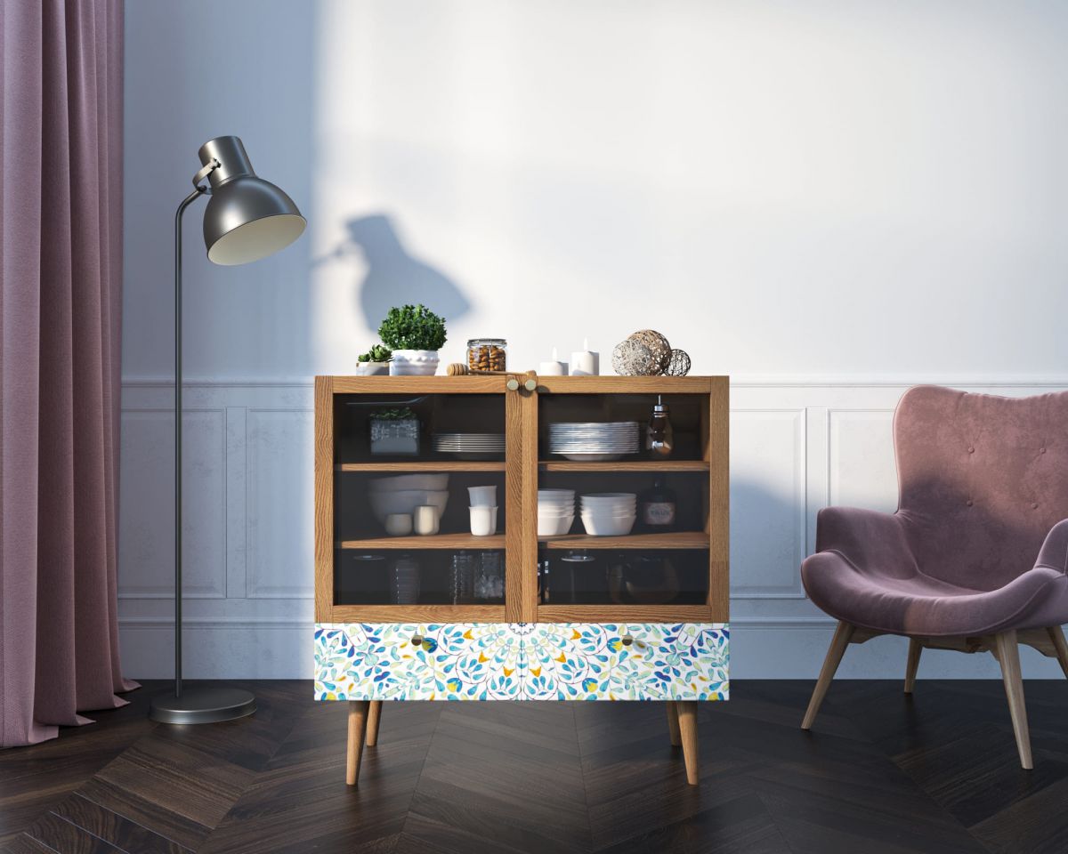 Буфет низкий "Berber" принт 46 арт BB47-Print_46