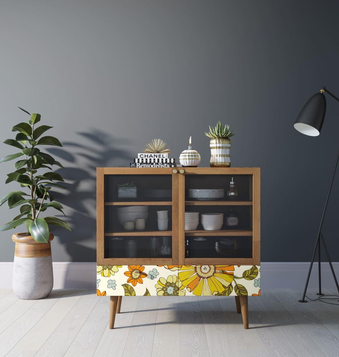 Буфет низкий "Berber" принт 47 арт BB47-Print_47