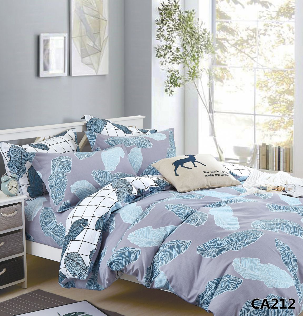 CA-7-212 КПБ Дуэт Сатин печатный + нав-ки ( 70х70х2шт+ 50х70х2шт ) "АльВиТек"