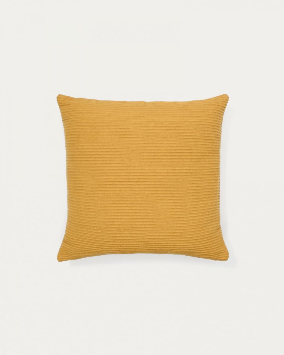 Чехол на подушку Minec горчичный 100% лен 45 x 45 см