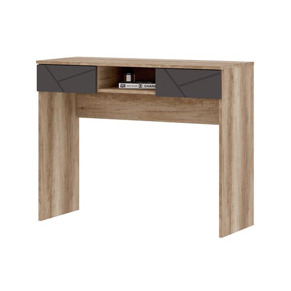 Даллас СТ 02 Стол макияжный (1000х750х402) дуб каньон-МДФ софт графит