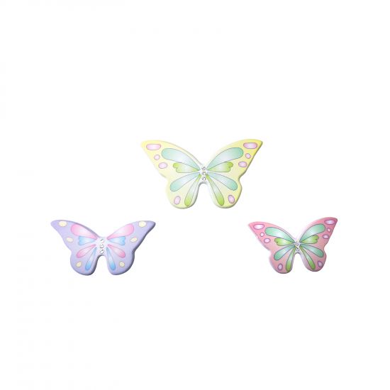 Декоративная накладка "Бабочки" со стразами 006 (стандарт)
