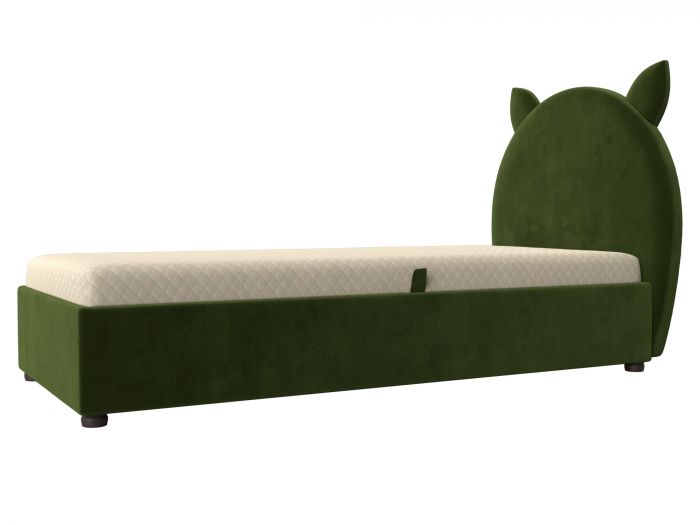 108845 Детская кровать Бриони | Микровельвет | Зеленый