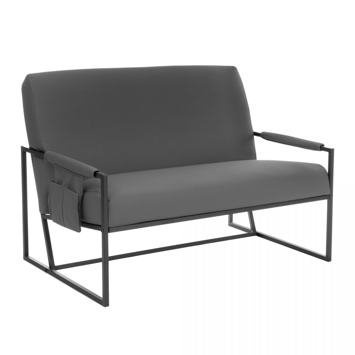 Диван Charli LUX-Чарли Люкс экокожа , Sharp Графит