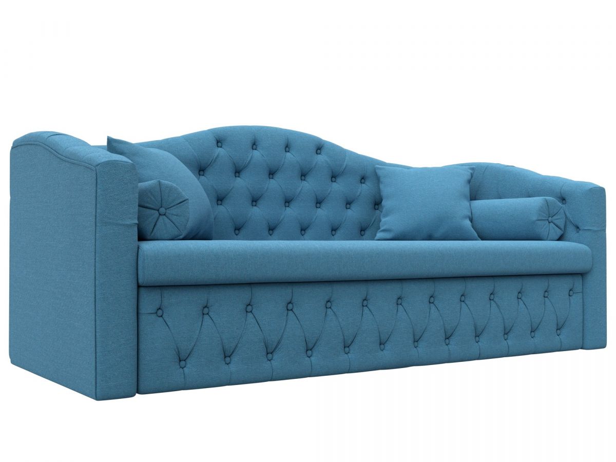 123662 Диван детский прямой Мечта | рогожка | амур голубой