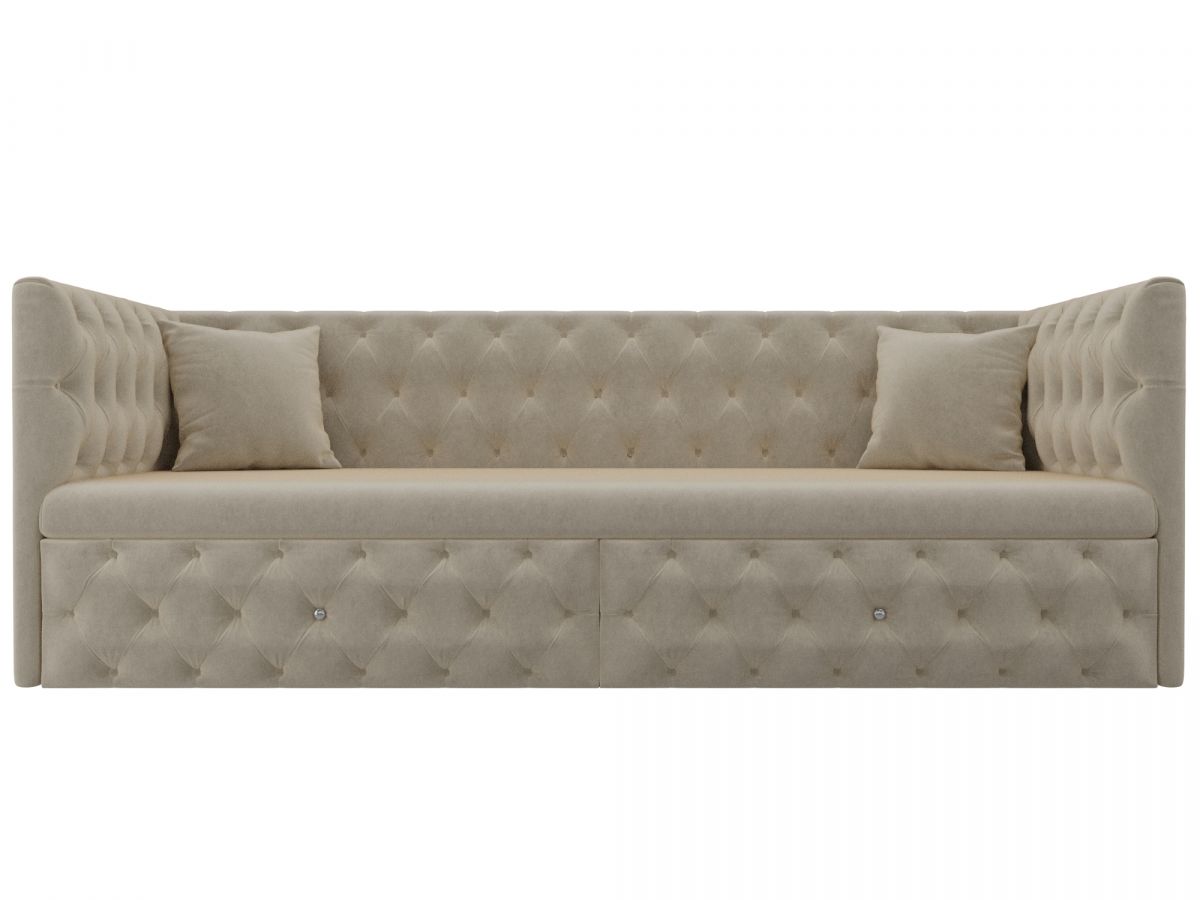 107109 Диван детский прямой Найс | микровельвет | бежевый