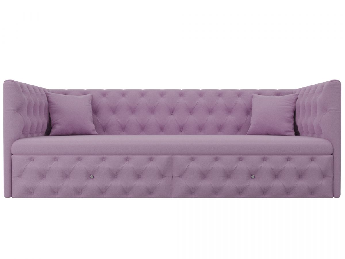 107114 Диван детский прямой Найс | микровельвет | сиреневый